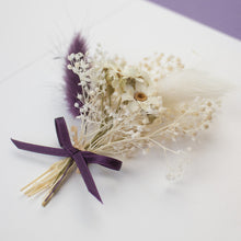 Lade das Bild in den Galerie-Viewer, Trockenblumen Lila/Weiss