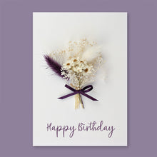Lade das Bild in den Galerie-Viewer, Trockenblumen Lila/Weiss