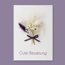 Lade das Bild in den Galerie-Viewer, Trockenblumen Lila/Weiss