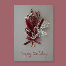 Lade das Bild in den Galerie-Viewer, Trockenblumen Bordeaux/Créme