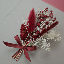 Lade das Bild in den Galerie-Viewer, Trockenblumen Bordeaux/Créme