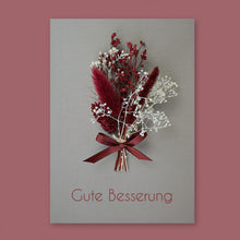 Lade das Bild in den Galerie-Viewer, Trockenblumen Bordeaux/Créme