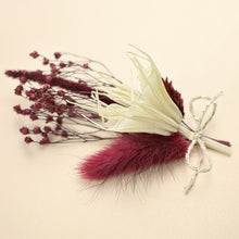 Lade das Bild in den Galerie-Viewer, Trockenblumen Bordeaux/Créme