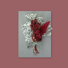 Lade das Bild in den Galerie-Viewer, Trockenblumen Bordeaux/Taupe
