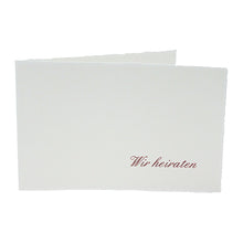 Lade das Bild in den Galerie-Viewer, Hochzeitseinladungen aus Büttenpapier im Design 1046-1