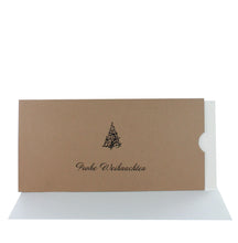 Lade das Bild in den Galerie-Viewer, Weihnachtskarte "Frohe Weihnachten" Schuber mit Weihnachtsbaum