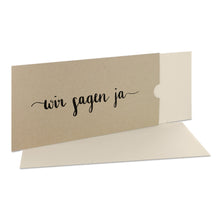 Lade das Bild in den Galerie-Viewer, Einladungskarte "wir sagen ja" desert Schuber