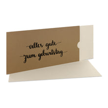 Lade das Bild in den Galerie-Viewer, Glückwunschkarte "alles gute zum geburtstag" Schuber grocerkraft versionen