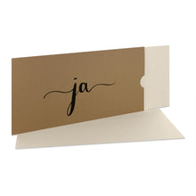 Lade das Bild in den Galerie-Viewer, Einladungskarte Hochzeit ja grocerkraft Schuber Versionen