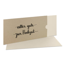 Lade das Bild in den Galerie-Viewer, Glückwunschkarte "alles gute zur Hochzeit" Schuber desert versionen