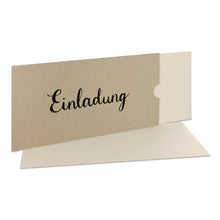 Lade das Bild in den Galerie-Viewer, Einladungskarte "Einladung" desert Schuber