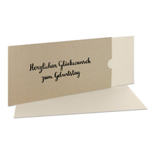 Lade das Bild in den Galerie-Viewer, Glückwunschkarte "Herzlichen Glückwunsch zum Geburtstag" Schuber desert in verschiedenen Versionen