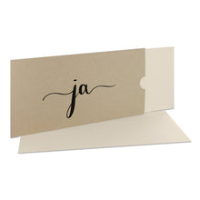 Lade das Bild in den Galerie-Viewer, Einladungskarte "ja" desert Schuber