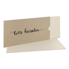 Lade das Bild in den Galerie-Viewer, Einladungskarte "wir heiraten" desert Schuber in verschiedenen Versionen