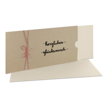 Lade das Bild in den Galerie-Viewer, Glückwunschkarte "herzlichen glückwunsch" Schuber desert