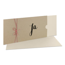 Lade das Bild in den Galerie-Viewer, Einladungskarte "Ja" desert Schuber Versionen
