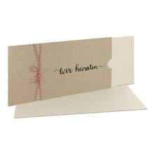 Lade das Bild in den Galerie-Viewer, Einladungskarte "wir heiraten" desert Schuber in verschiedenen Versionen