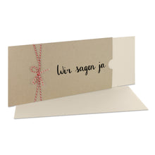 Lade das Bild in den Galerie-Viewer, Einladungskarte "Wir sagen ja" desert Schuber in verschiedenen Versionen