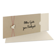Lade das Bild in den Galerie-Viewer, Glückwunschkarte "Alles Gute zur Hochzeit" Schuber desert