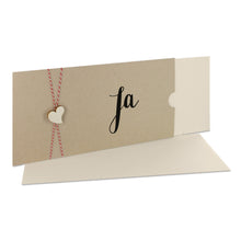 Lade das Bild in den Galerie-Viewer, Einladungskarte "Ja" desert Schuber Versionen