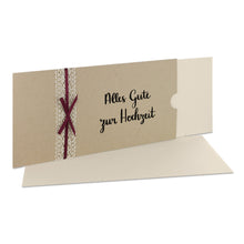 Lade das Bild in den Galerie-Viewer, Glückwunschkarte "Alles Gute zur Hochzeit" Schuber desert