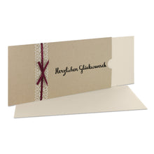 Lade das Bild in den Galerie-Viewer, Glückwunschkarte Herzlichen Glückwunsch Schuber desert Versionen