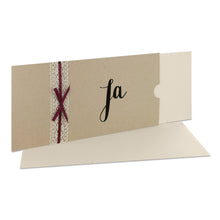 Lade das Bild in den Galerie-Viewer, Einladungskarte "Ja" desert Schuber Versionen