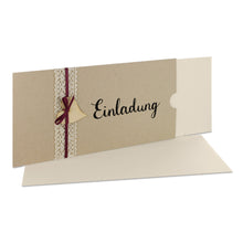 Lade das Bild in den Galerie-Viewer, Einladungskarte "Einladung" desert Schuber