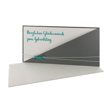 Lade das Bild in den Galerie-Viewer, Glückwunschkarte "Herzlichen Glückwunsch zum Geburtstag" in verschiedenen Farben
