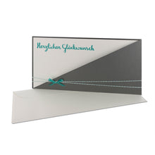 Lade das Bild in den Galerie-Viewer, Glückwunschkarte "Herzlichen Glückwunsch" Farben