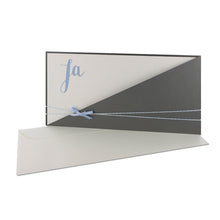 Lade das Bild in den Galerie-Viewer, Einladungskarte Hochzeit "Ja" Kartentasche Farben