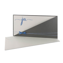 Lade das Bild in den Galerie-Viewer, Einladungskarte Hochzeit "ja" Kartentasche Versionen