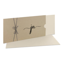 Lade das Bild in den Galerie-Viewer, Einladungskarte "ja" desert Schuber