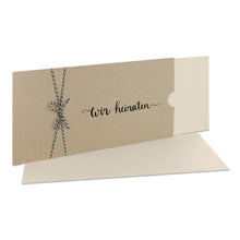 Lade das Bild in den Galerie-Viewer, Einladungskarte "wir heiraten" desert Schuber in verschiedenen Versionen