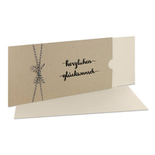 Lade das Bild in den Galerie-Viewer, Glückwunschkarte "herzlichen glückwunsch" Schuber desert