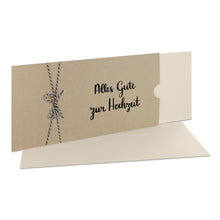 Lade das Bild in den Galerie-Viewer, Glückwunschkarte "Alles Gute zur Hochzeit" Schuber desert