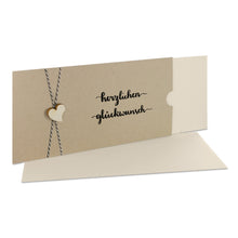 Lade das Bild in den Galerie-Viewer, Glückwunschkarte "herzlichen glückwunsch" Schuber desert