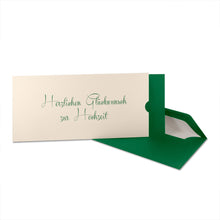 Lade das Bild in den Galerie-Viewer, Glückwunschkarte "Herzlichen Glückwunsch zur Hochzeit" Schuber in verschiedenen Farben