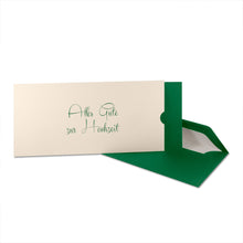 Lade das Bild in den Galerie-Viewer, Glückwunschkarte "Alles Gute zur Hochzeit" Schuber verschiedene Farben