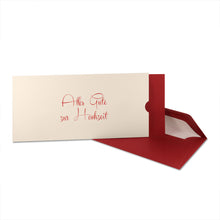 Lade das Bild in den Galerie-Viewer, Glückwunschkarte "Alles Gute zur Hochzeit" Schuber verschiedene Farben