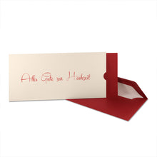 Lade das Bild in den Galerie-Viewer, Glückwunschkarte Alles Gute zur Hochzeit Schuber