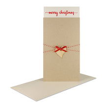 Lade das Bild in den Galerie-Viewer, Weihnachtskarte "merry christmas" desert Holzstern Garn