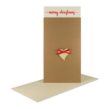 Lade das Bild in den Galerie-Viewer, Weihnachtskarte "merry christmas" grocerkraft Holzstern, Garn