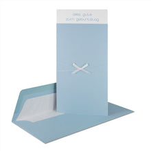 Lade das Bild in den Galerie-Viewer, Glückwunschkarte Schleife Garn alles gute zum geburtstag