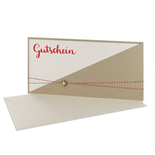 Lade das Bild in den Galerie-Viewer, Gutschein Kartentasche mit Schneeflocke desert