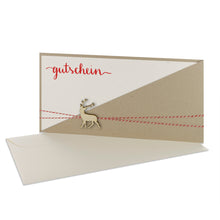 Lade das Bild in den Galerie-Viewer, Gutschein Kartentasche mit Hirsch desert