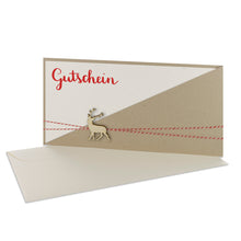 Lade das Bild in den Galerie-Viewer, Gutschein Kartentasche mit Hirsch desert