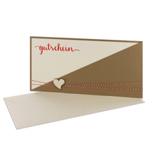 Lade das Bild in den Galerie-Viewer, Gutschein Kartentasche mit Herz grocerkraft