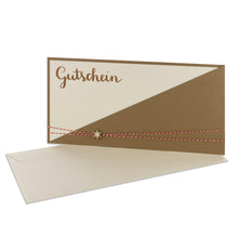 Lade das Bild in den Galerie-Viewer, Gutschein Kartentasche mit Schneeflocke grocerkraft