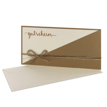 Lade das Bild in den Galerie-Viewer, Gutschein Kartentasche mit Juteschleife